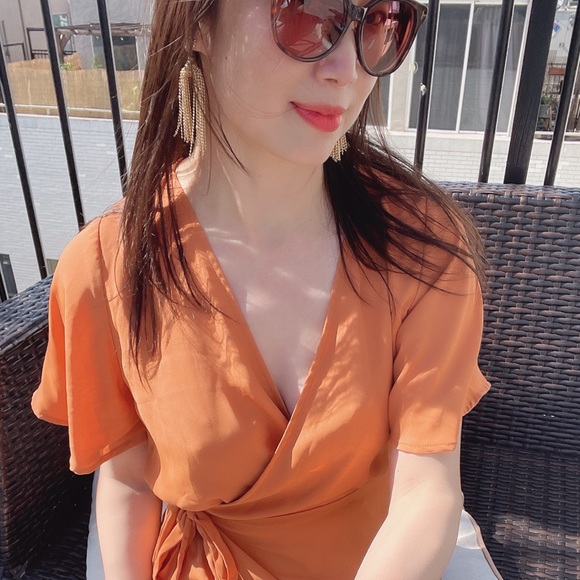 NWT Sophia & Kate Pink 3.5" Gold Plated Tassel Earring - Picture 12 of 12